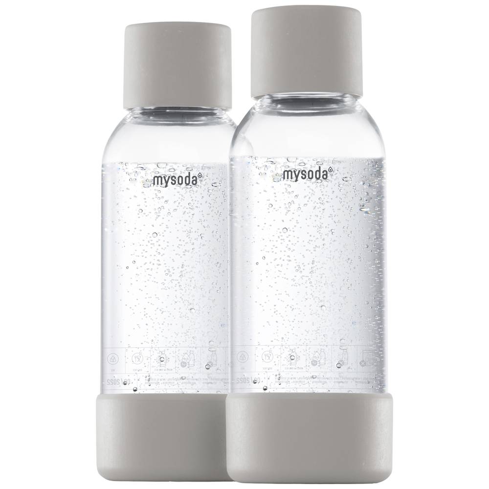 Mysoda PET-fles 0,5L Bottle 2 pack Dove Lichtgrijs