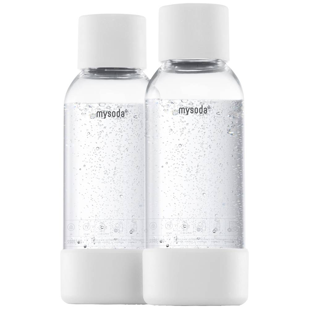 Mysoda PET-fles 0,5L Bottle 2 pack White Wit