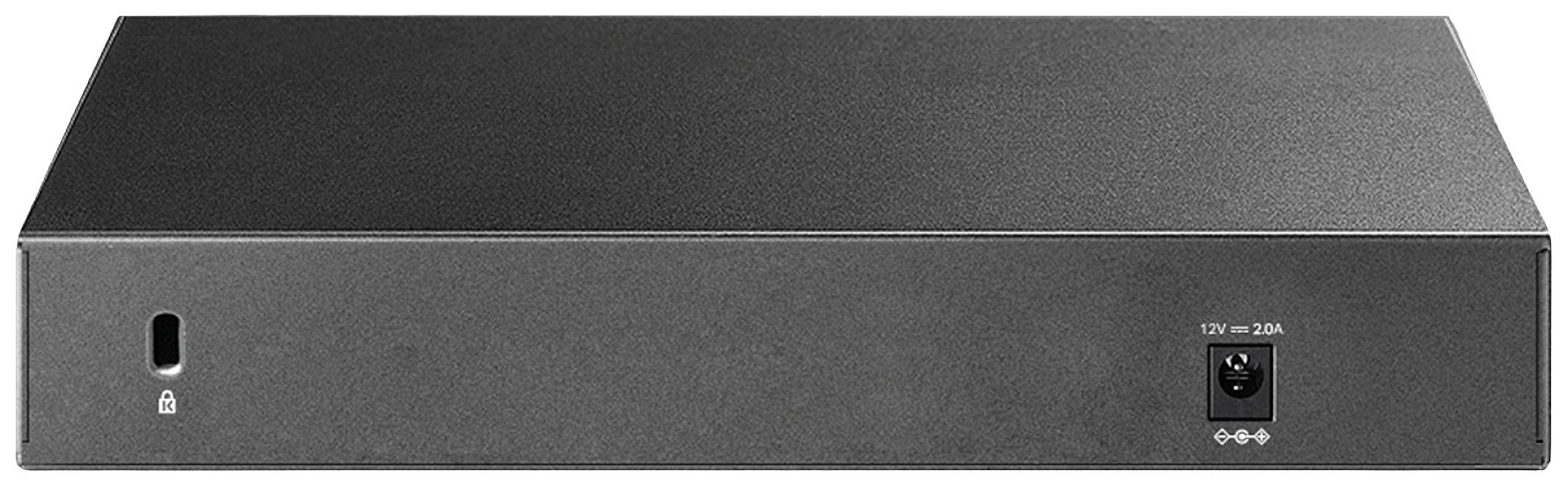 Een zwart elektronisch apparaat met een stroomaansluiting aan de rechterkant. De voorkant is eenvoudig zonder verdere details.