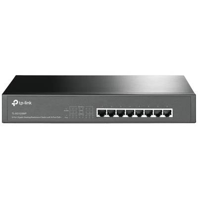 Acht-poorts Gigabit Desktop-switch van TP-Link met PoE+-functionaliteit, model TL-SG1008MP.