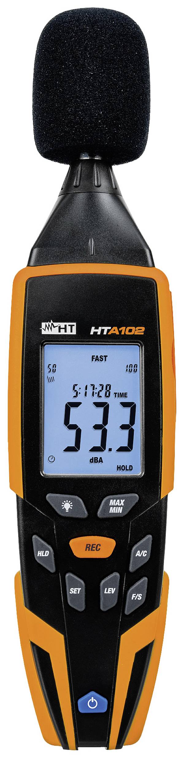 HT Instruments HTA102 Decibelmeter 30 - 130 dB 31.5 Hz - 8 kHz Mini-USB