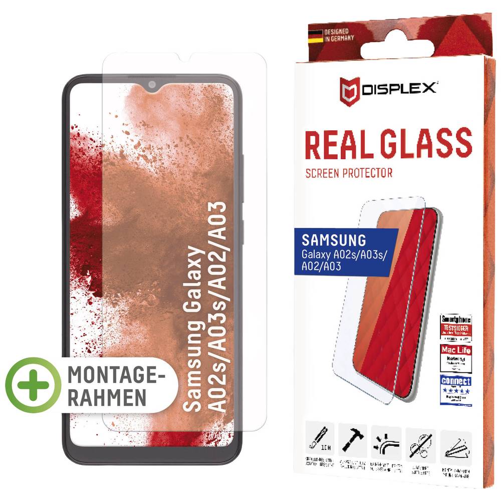 Displex Screenprotector Real Glass voor de Samsung Galaxy A02s / A03(s)
