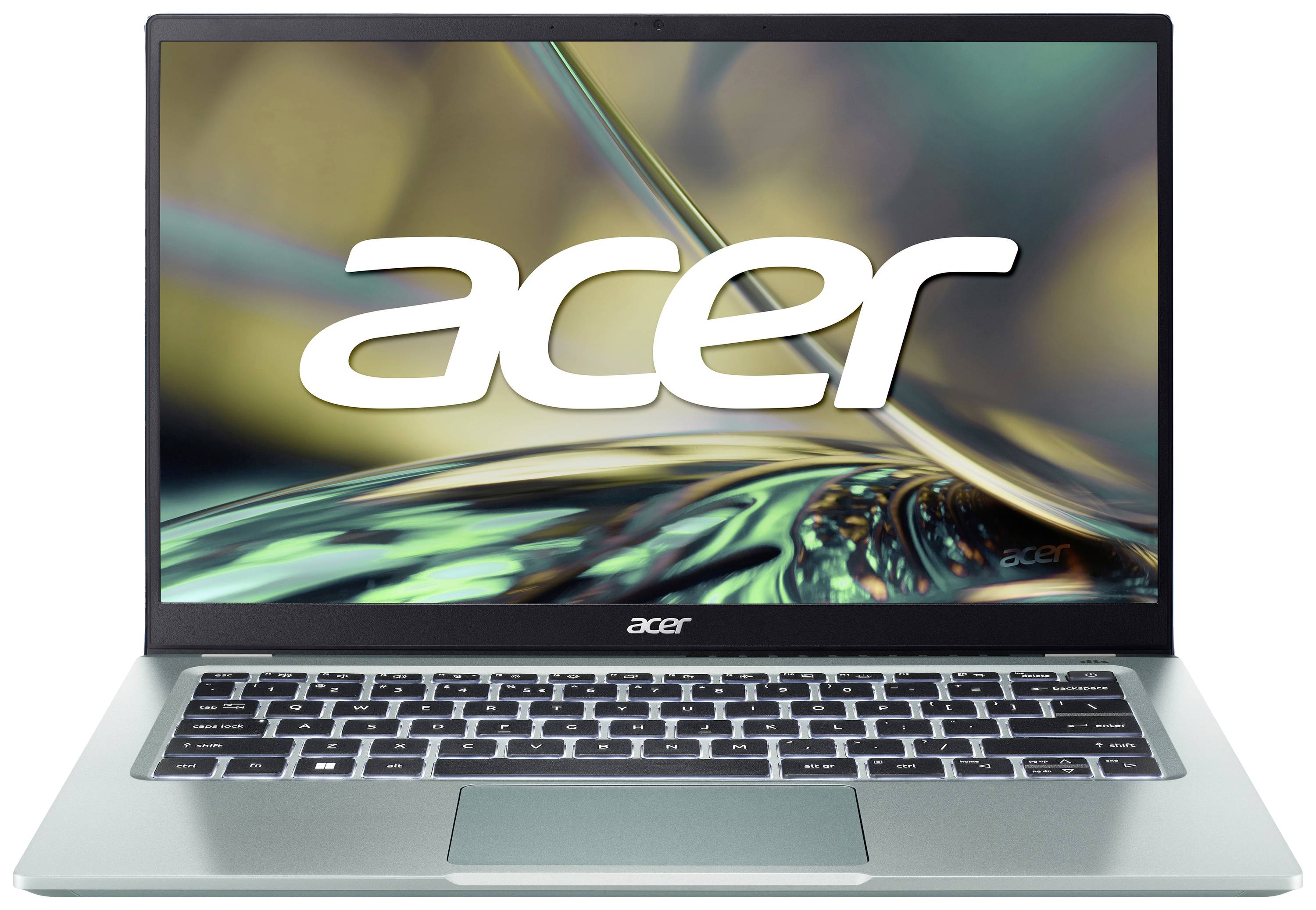 Acer Laptop Swift 3 35.6 cm (14 inch) QHD Intel® Core™ i7 i7-1260P 16 GB RAM 1 TB SSD QWERTZ, Duits Zilver NX.K0FEG.003-0
