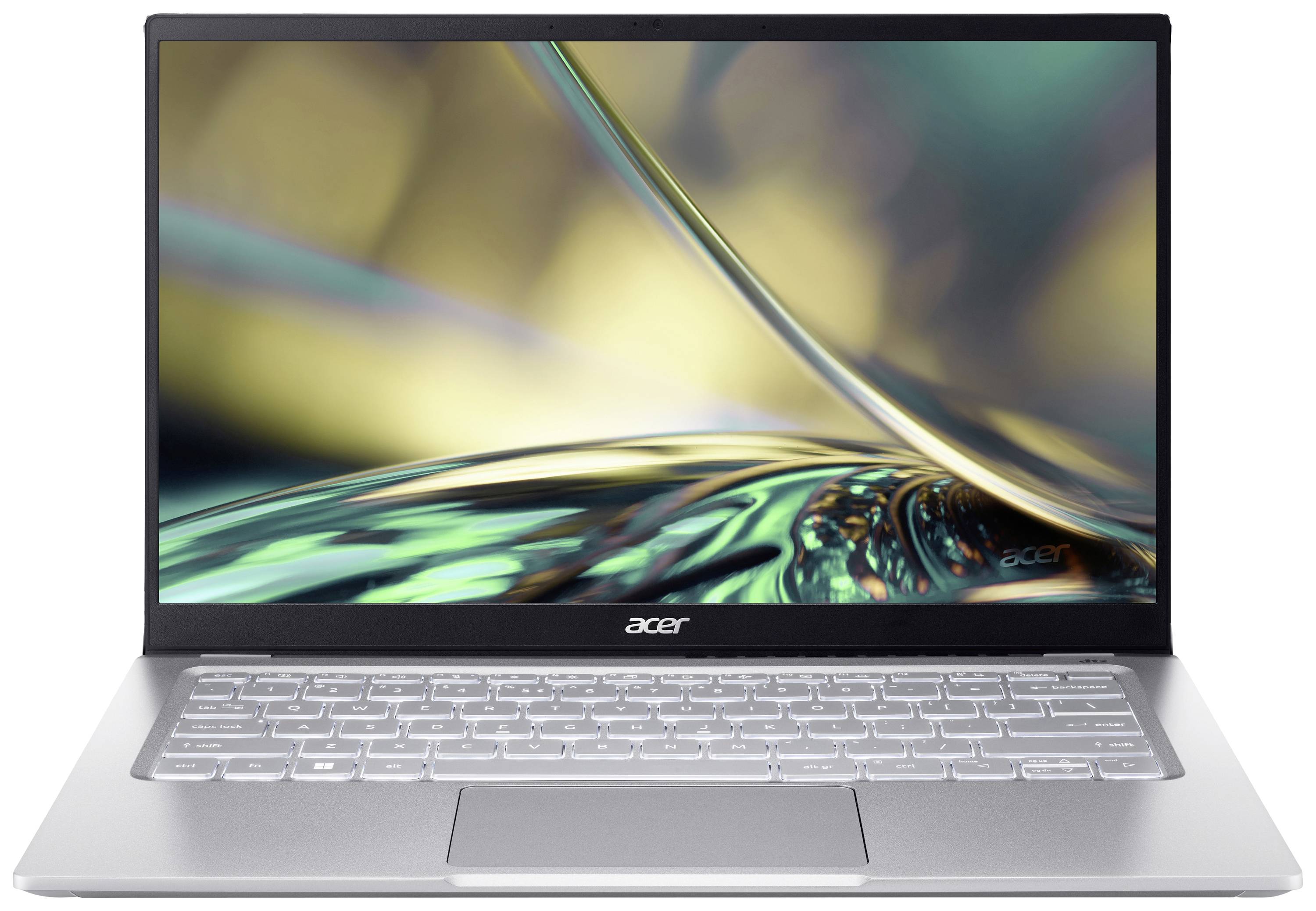 Acer Laptop Swift 3 35.6 cm (14 inch) QHD Intel® Core™ i7 i7-1260P 16 GB RAM 1 TB SSD QWERTZ, Duits Zilver NX.K0FEG.003-3