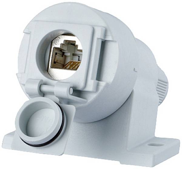 Metz Connect 1309410003-E Netwerkdoos Opbouw (op muur) CAT 6A 1 poort Lichtgrijs