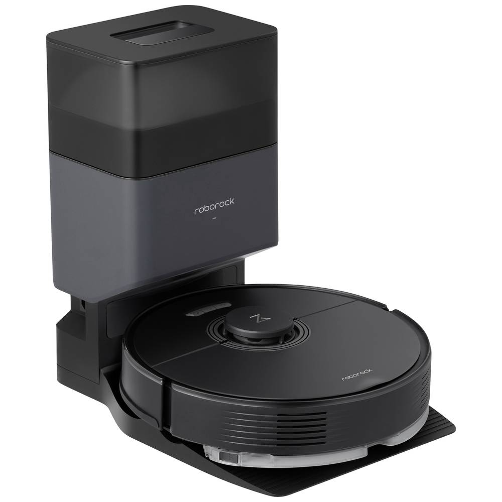 Roborock Q7 Max+ Dweil- en zuigrobot Zwart Compatibel met Amazon Alexa, Compatibel met Google Home, Besturing via App, Spraakgestuurd