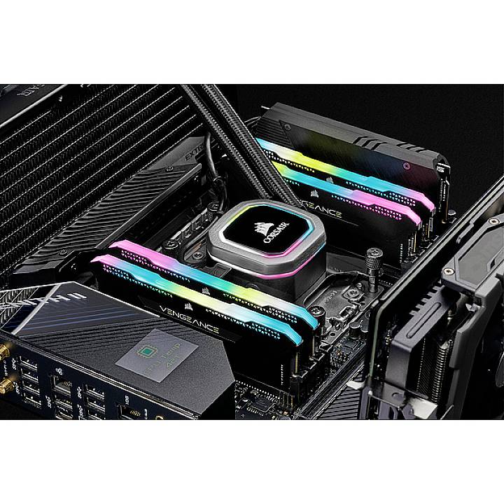 Corsair Vengeance RGB PRO SL Werkgeheugenset voor PC DDR4 16 GB 2 x 8 GB 3200 MHz 288-pins DIMM CL16-20-20-38 CMH16GX4M2-4