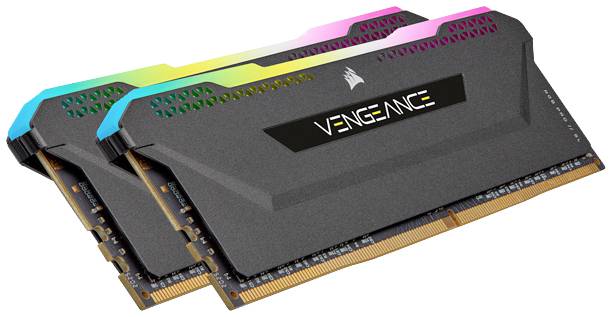 Corsair Vengeance RGB PRO SL Werkgeheugenset voor PC DDR4 16 GB 2 x 8 GB 3200 MHz 288-pins DIMM CL16-20-20-38 CMH16GX4M2-2