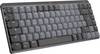 Logitech MX Mechanical Mini (Linear) Toetsenbord Bluetooth, Radiografisch QWERTZ, Duits Grafiet Afneembare kabel, Verlicht, Oplaadbaar