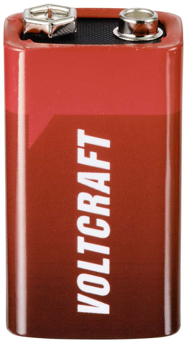 VOLTCRAFT 6LR61 9V batterij (blok) Alkaline 550 mAh 9 V 1 stuk(s)