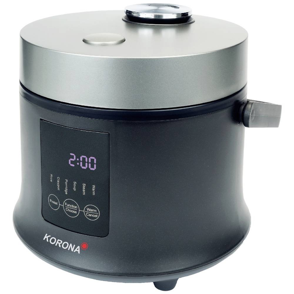 Korona 58011 - Digitale rijstkoker en stoompan met warmhoudfunctie