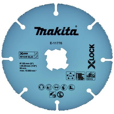 Makita Trennscheibe 125mm Uni.X-Lock E-11776 Doorslijpschijf recht 125 mm 1 stuk(s) 