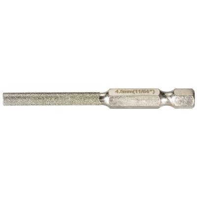 Metaalboor met een diameter van 4,5 mm (11/64 inch) voor algemene boorwerkzaamheden, zilverachtig glanzend en cilindrisch van vorm.