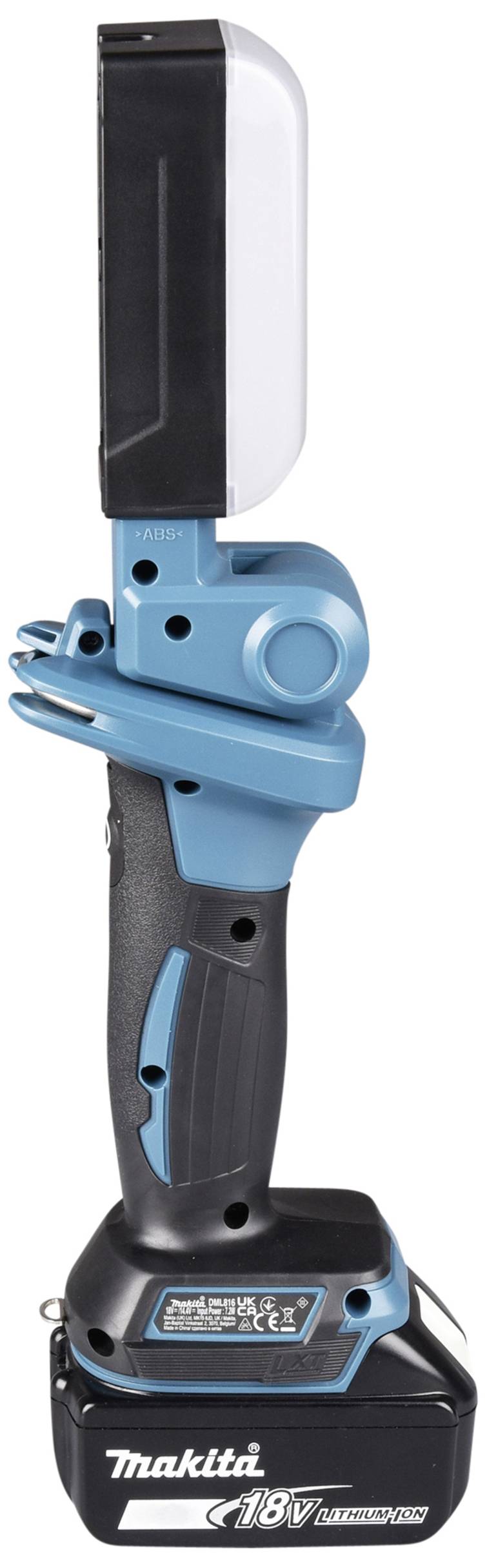 Accugestuurde Makita schaar met blauw en zwart behuizing, geschikt voor kabelbinders of vergelijkbare materialen.