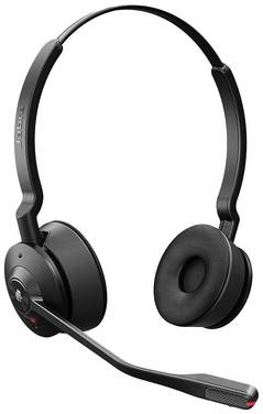Jabra Engage 55 On Ear headset  DECT Stereo Zwart  Volumeregeling, Microfoon uitschakelbaar (mute) Telefoon