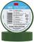 Groene PVC-isolatietape '3M Temflex 165', 15 mm x 10 m, vlamvertragend, gebruikte talen en symbolen voor temperatuur- en spanningsbestendigheid.