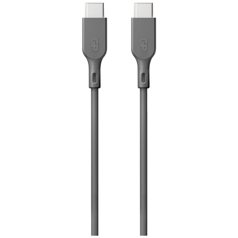GP Batteries USB-laadkabel USB 2.0 USB-C stekker, USB-C stekker 1.00 m Grijs 160GPCC1P-C1