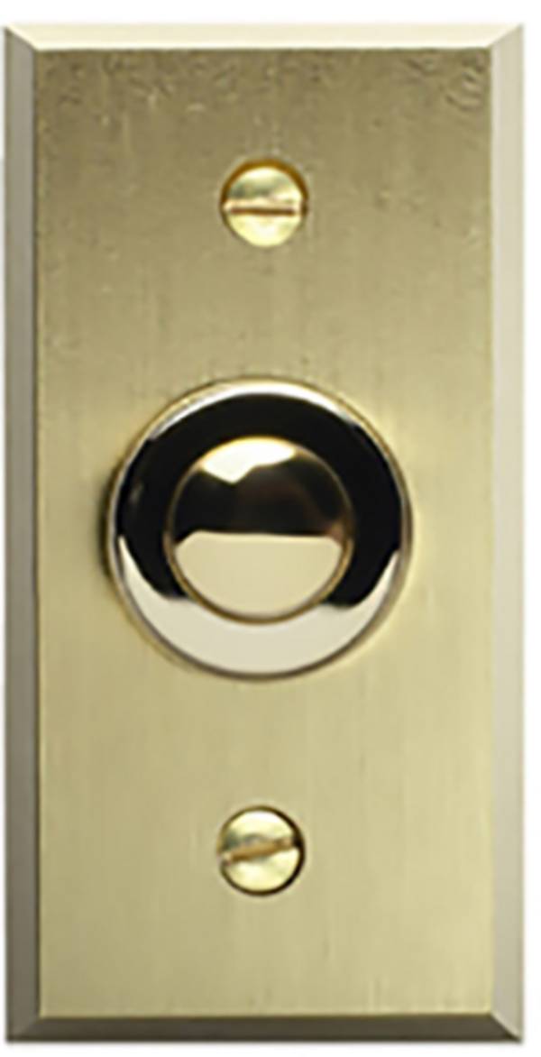 Grothe 55595 Belknop Messing (geborsteld)