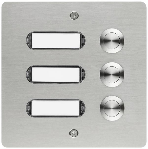 Grothe 55503 Belknop Met naambord RVS V2A