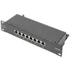 Digitus DN-91608S-EA 8 poorten Patchpaneel 254 mm (10") CAT 6A 1 HE Meerdere kleuren Ingericht