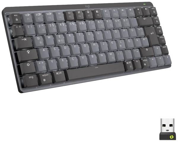 Logitech MX Mechanical Mini Toetsenbord Draadloos QWERTZ, Zwitsers Grijs