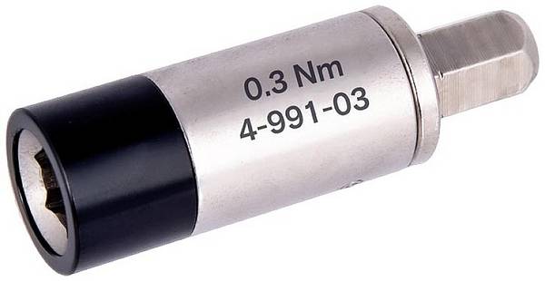 BERNSTEIN Tools for Electronics  4-991-03 Draaimomentadapter  Vooringesteld 1/4" (6,3 mm) 0.3 Nm (max)