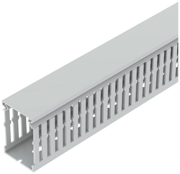 OBO Bettermann 6132552 Kabelgoot Bovenstuk (l x b x h) 2000 x 40 x 60 mm 24 stuk(s) Grijs