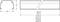 Doorsnede en afmetingen van een rail: Breedte 63 mm, hoogte 41 mm. Totale lengten: 369,0; 737,5; 1475,0; 2212,5; 2950,0; 4425,0 mm.
