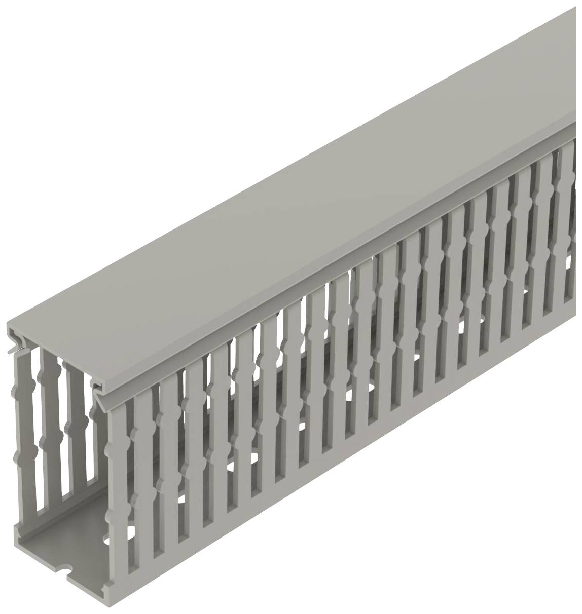 OBO Bettermann 6132512 Kabelgoot Bovenstuk (l x b x h) 2000 x 40 x 80 mm 20 stuk(s) Grijs