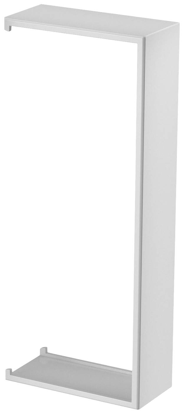 Metalen frame in rechthoekige vorm, open aan twee zijden, geschikt voor handdoekhouder of vergelijkbare toepassingen.