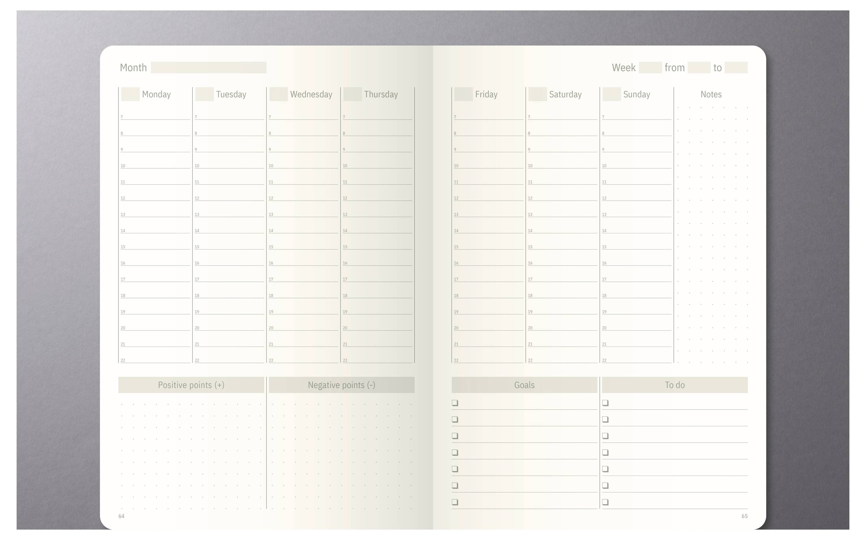 Sigel Weekkalender CONCEPTUM® undatiert englisch CO701 DIN A5 Zwart 192 bladzijden 1 stuk(s) — Foto 3 von 3