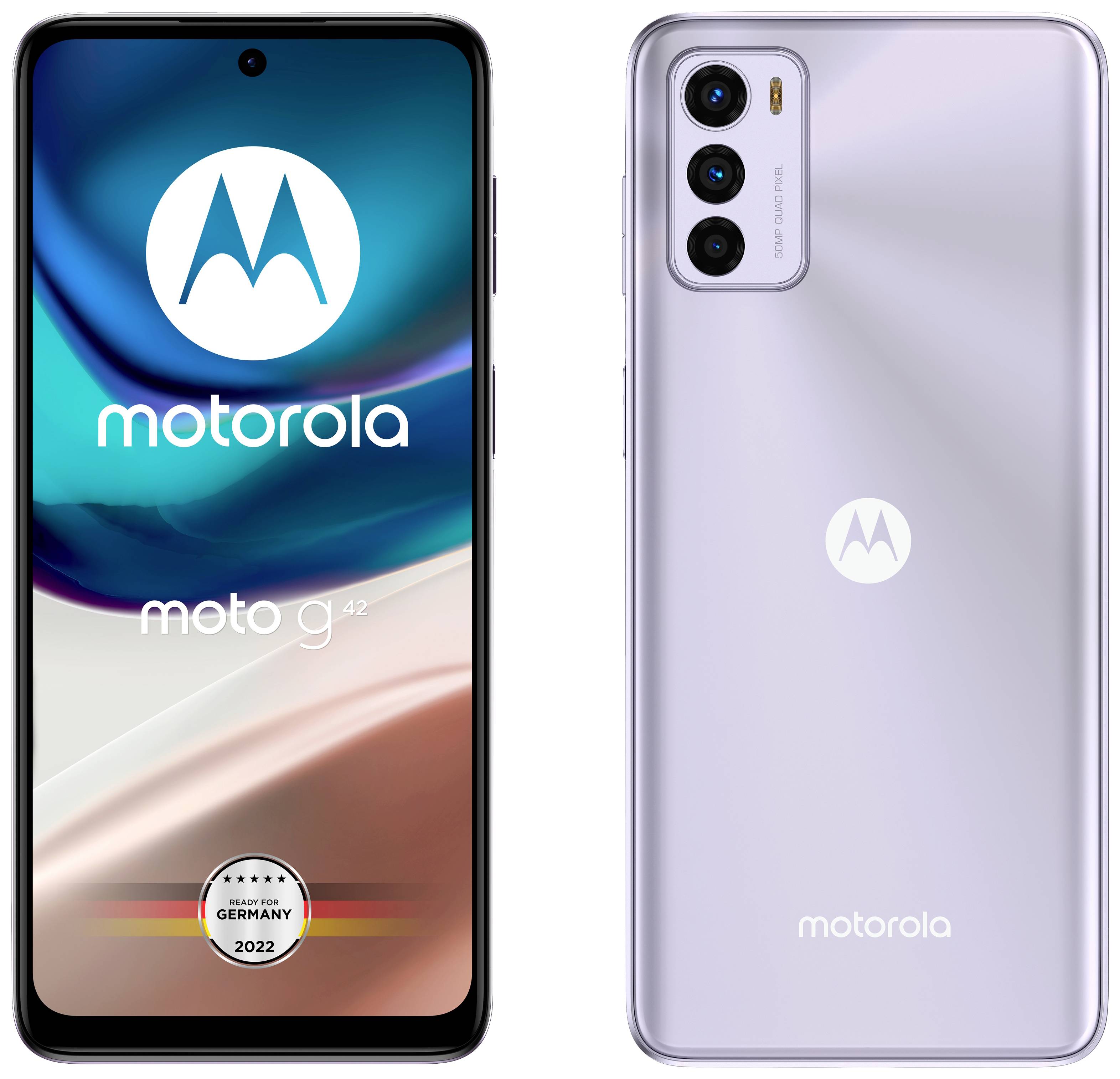 Mexico Universeel Alfabet Motorola moto G42 Smartphone 64 GB 16.3 cm (6.43 inch) Metallic, Roze  Android 12 Dual-SIM kopen ? Conrad Electronic