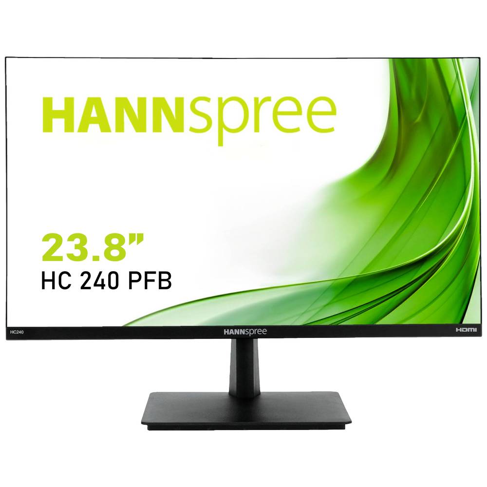 Image of Hannspree HC240PFB Monitor LED 60.5 cm (23.8 pollici) ERP D (A - G) 1920 x 1080 Pixel Full HD 5 ms VGA, HDMI ™, DisplayPort, Audio-Line-in VA LED