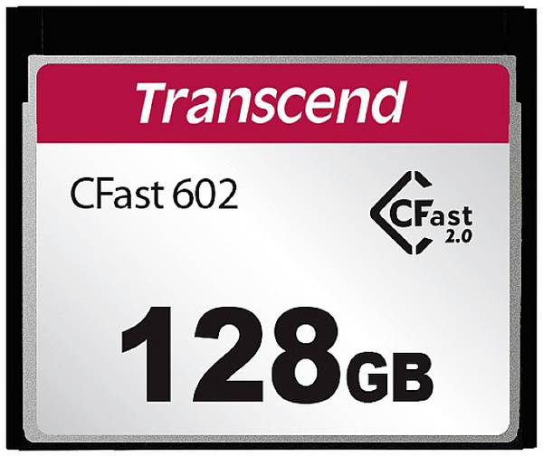 Transcend 128 GB, Compact Flash, CFast 2.0, MLC NAND-flash, SATA III 6Gb/s