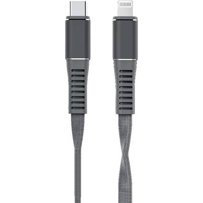 Leba Innovation USB-laadkabel  USB-C, Apple Lightning stekker 1.20 m Zwart  NCABLE-LE-UC-8P-1.2M