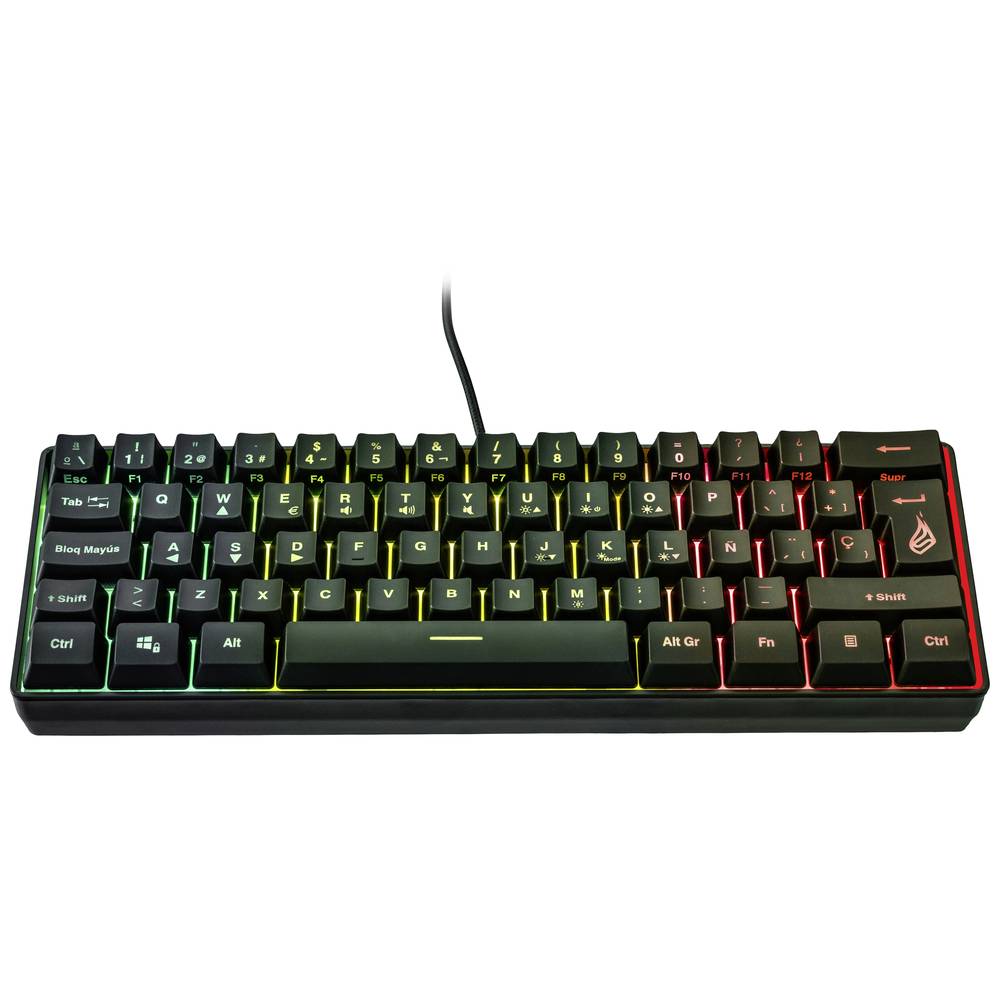 KingPin X1 60% RGB Gaming Keyboard QWERTZ (ES)