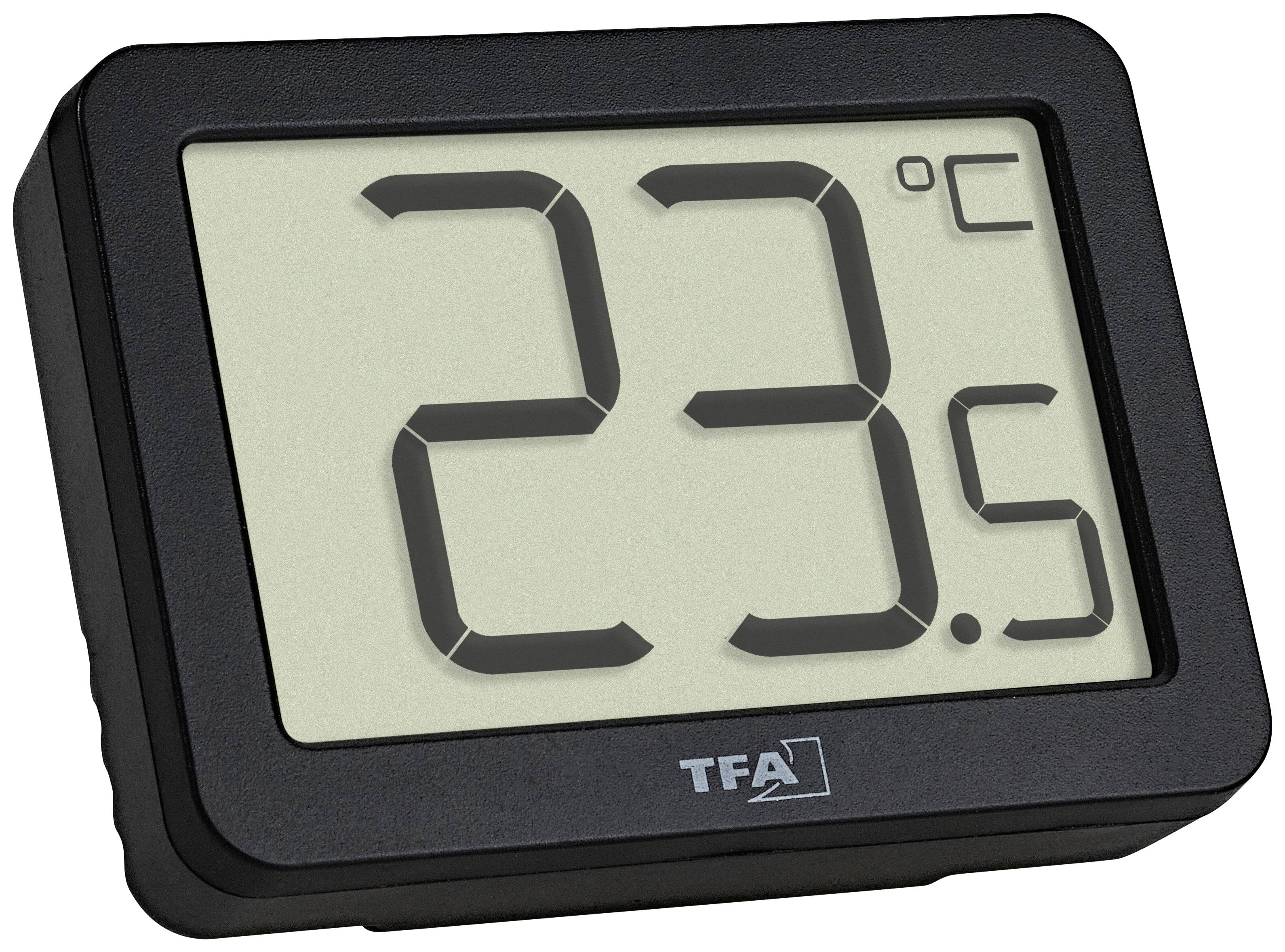 lijden Clip vlinder Intensief TFA Dostmann Digitales Thermometer Thermometer Zwart kopen ? Conrad  Electronic
