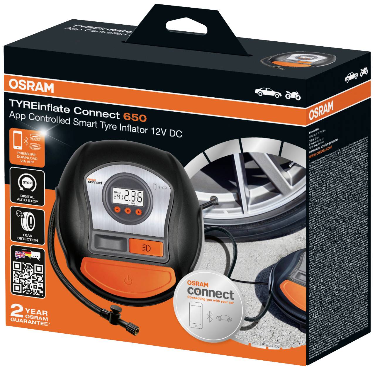 Osram Bandenpomp Compressor Tyre Inflate 650-10