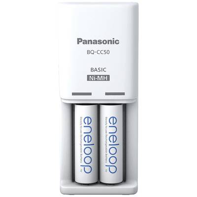 Panasonic Compact BQ-CC50 +2x eneloop AA Batterijlader NiMH AAA (potlood), AA (penlite)