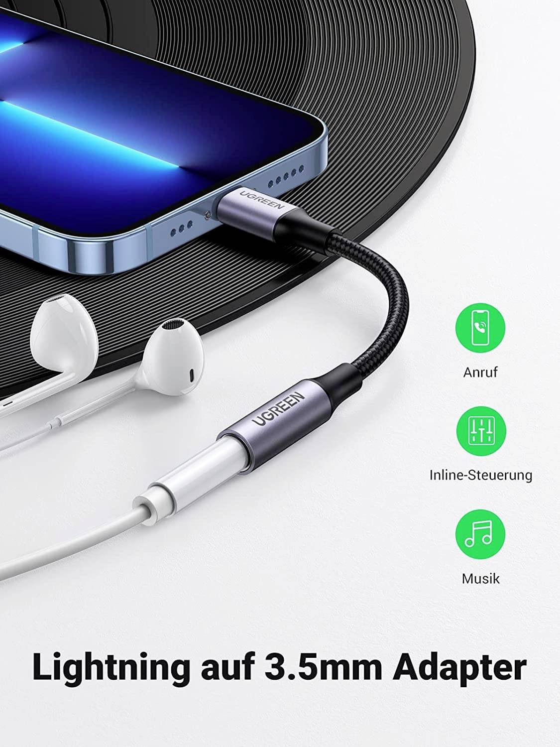 WA9409 USB-kabel 10 cm Zwart, Grijs-1