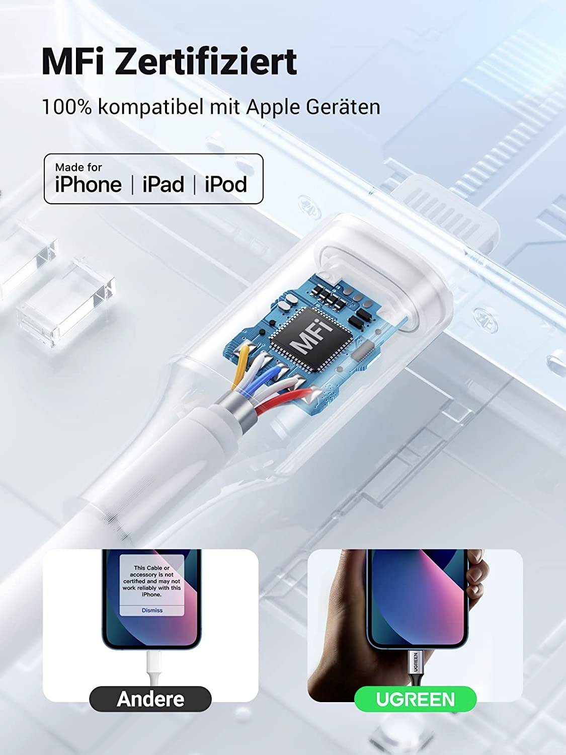 WA9409 USB-kabel 10 cm Zwart, Grijs-3