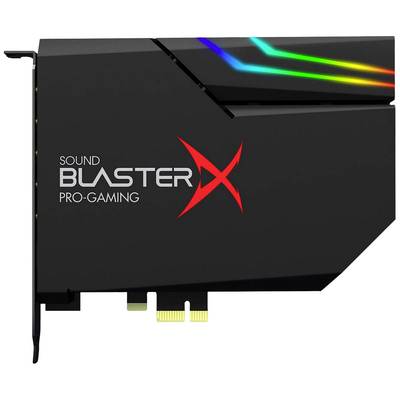 'SOUND BLASTERX PRO-GAMING' grafische kaart met RGB-verlichting.