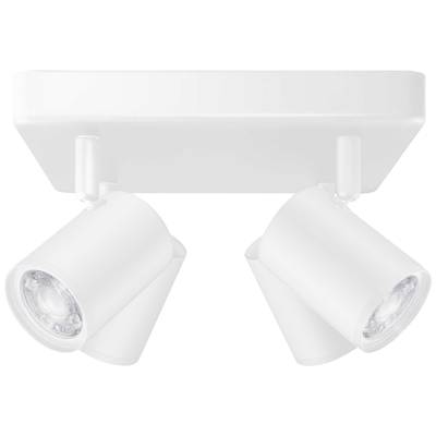 WiZ 8719514554559 IMAGEO WiZ Spots 4x5W W 22-65K RGB SQ LED-plafondlamp   Energielabel: F (A - G) 20 W Wit
