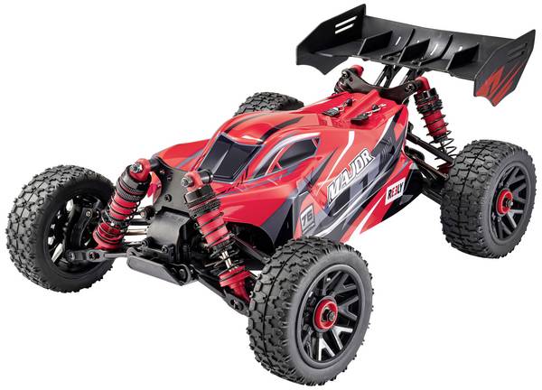 Reely Major Rood Brushed 1:14 RC auto Elektro Buggy 4WD RTR 2,4 GHz Incl. accu en lader