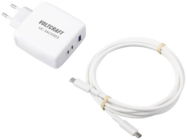 VOLTCRAFT UC-3ACX003 USB-oplader 120 W Binnen Uitgangsstroom (max.) 5 A 3 x 1x USB-A, 2x USB-C GaN