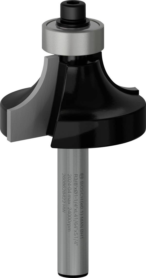 Bosch Accessories 2608628422 Afrondfrees    Lengte 57 mm Afmeting, Ø 31.8 mm Werklengte 16.2 mm Schachtdiameter 6.35 mm