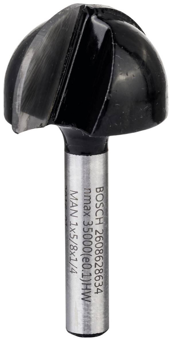 Bosch Accessories 2608628634 Halfrondprofielfrees Wolfraamcarbide   Lengte 49 mm Afmeting, Ø 25.4 mm Werklengte 15.60 mm Schachtdiameter 6.35 mm 1 stuks