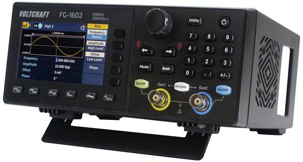VOLTCRAFT FG-1602 Functiegenerator  1 µHz - 60 MHz 2-kanaals Arbitrair