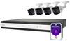 ABUS Performance Line TVVR33842T Analoog, AHD Bewakingscameraset 8-kanaals Met 4 camera's 2560 x 1940 Pixel 1 TB