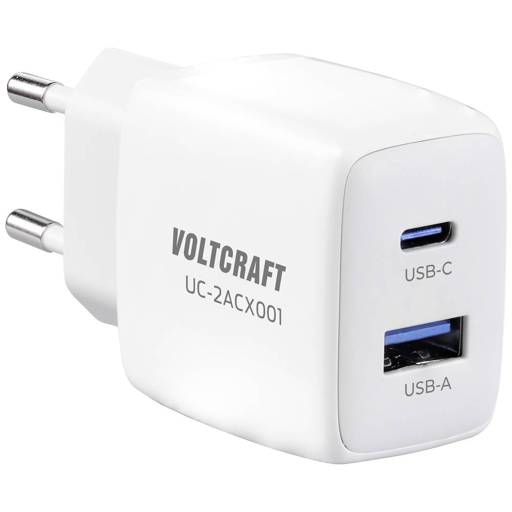 VOLTCRAFT VC-13082880 USB-oplader Binnen Uitgangsstroom (max.) 2.08 A 2 x USB, USB-C bus (Power Delivery)
